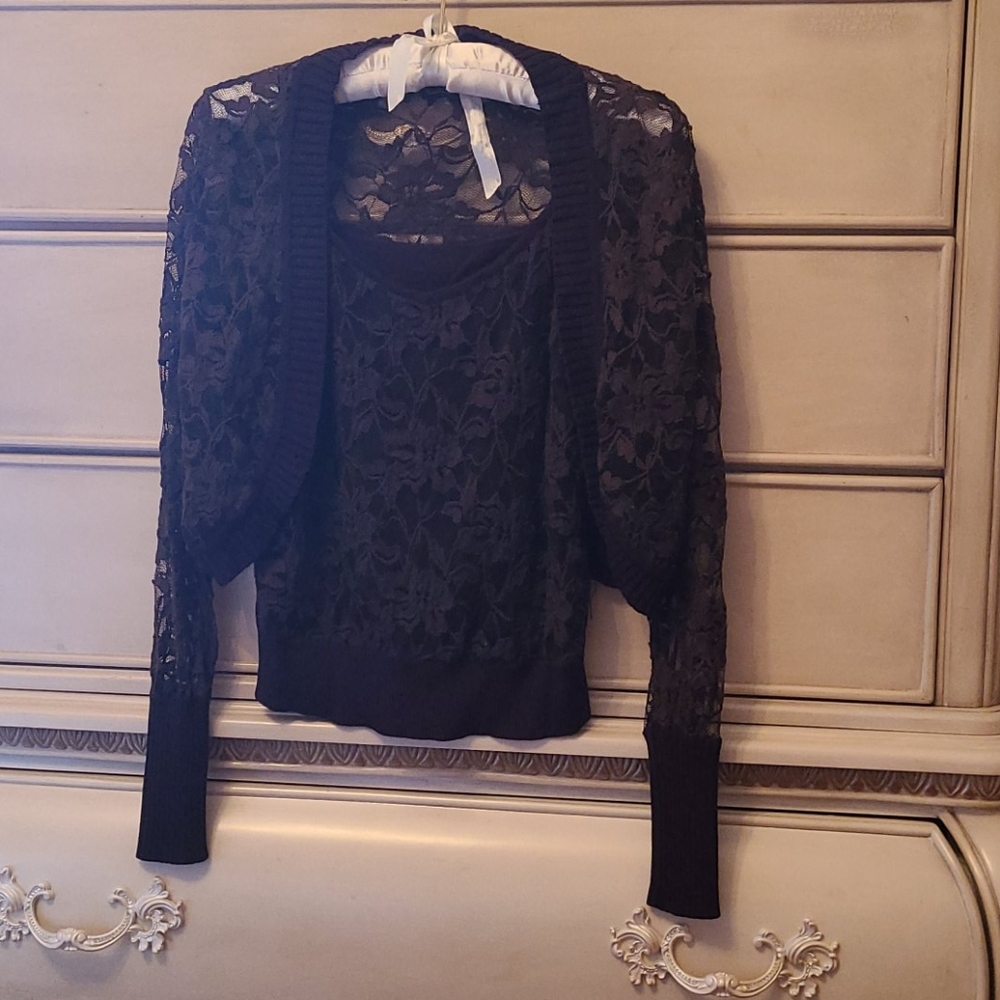 Lace top and bolero